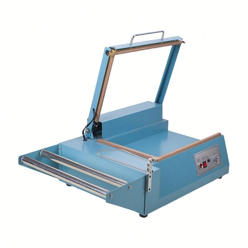 آلة قطع وختم LBar اليدوية متصلة بآلة تغليف العبوات القابلة للانكماش بالحرارة وآلة التغليف والقطع